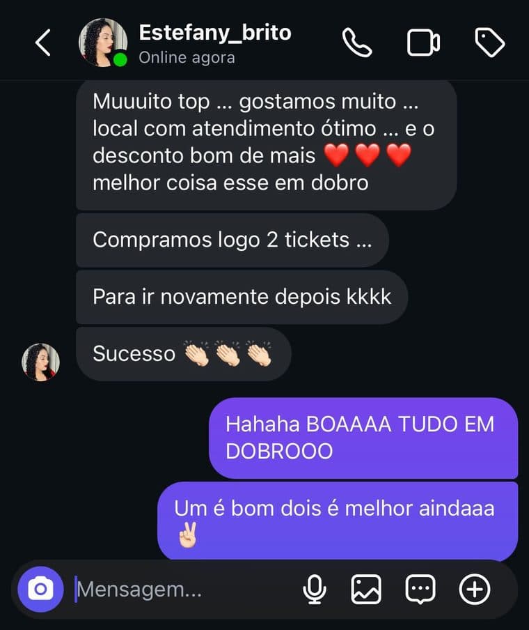 Depoimento de Estefany Brito — Brasília em Dobro